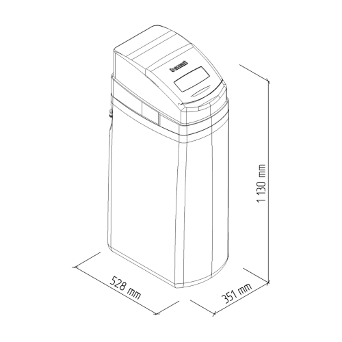 Ecosoft 30 Litre Cabinet Water Softener (Timed and Metered)