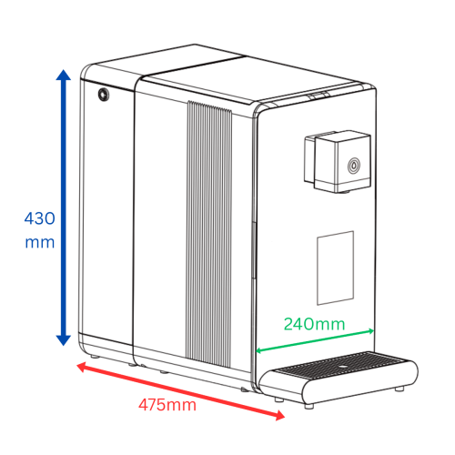 Osmio Zero 3.0 Hydrogen Reverse Osmosis System - White