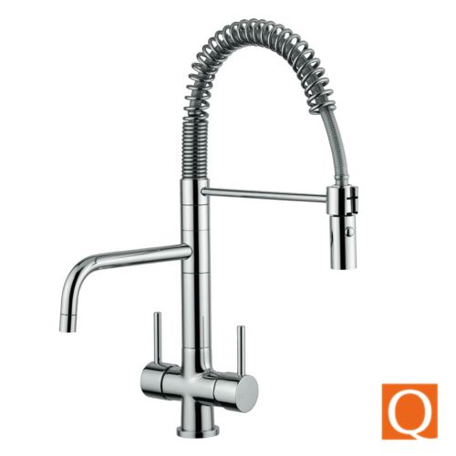 Osmio Azzurra Breve 3-Way (Tri-flow) Kitchen Tap With Spray Hose