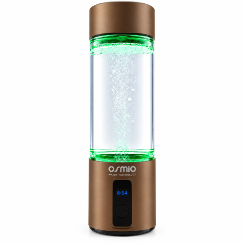 Osmio Duo Active Hydrogen Water Bottle (Gold) 350ml
