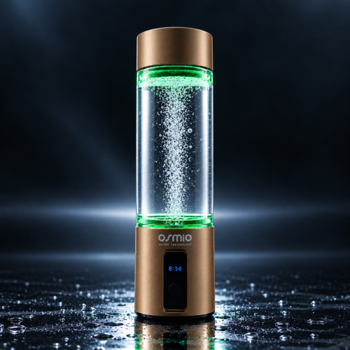 Osmio Duo Active Hydrogen Water Bottle (Gold) 350ml